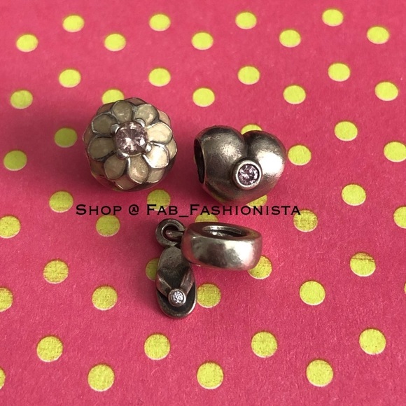 Pandora sterling silver charms - Picture 1 of 2